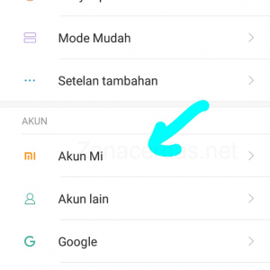 Gambar 3. Pilih Akun Mi Gambar 3. Pilih Akun Mi