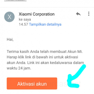 Gambar 10. Klik Aktivasi akun Gambar 10. Klik Aktivasi akun